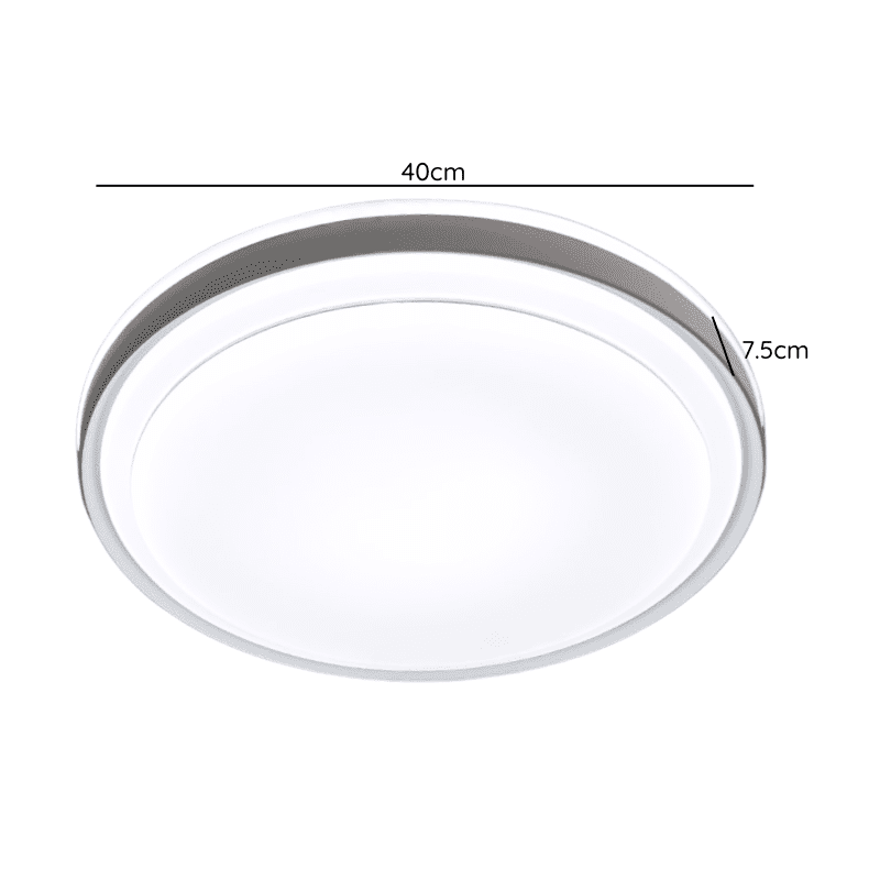 Lampara Led Sobrepuesta C/Control 48+48w Gris Taurus Iii 3000k-4000k-6000k - Imagen 2