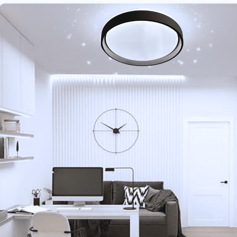 Lampara Led Sobrepuesta 42+42w Negra Aste 3000k-4000k-6000k - Imagen 5