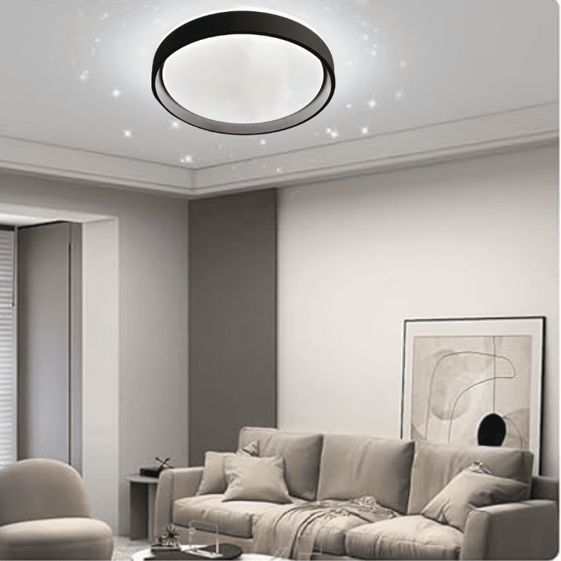 Lampara Led Sobrepuesta 42+42w Negra Aste 3000k-4000k-6000k - Imagen 4