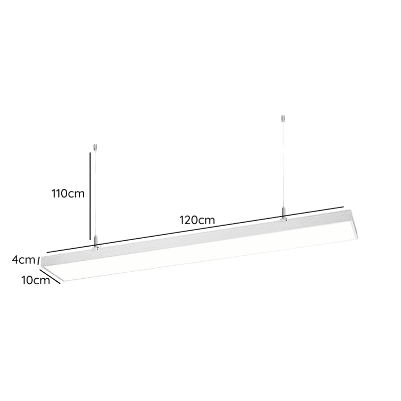 Lineal Blanco Abs 1200x100x40 48w 3000k Algol - Imagen 2