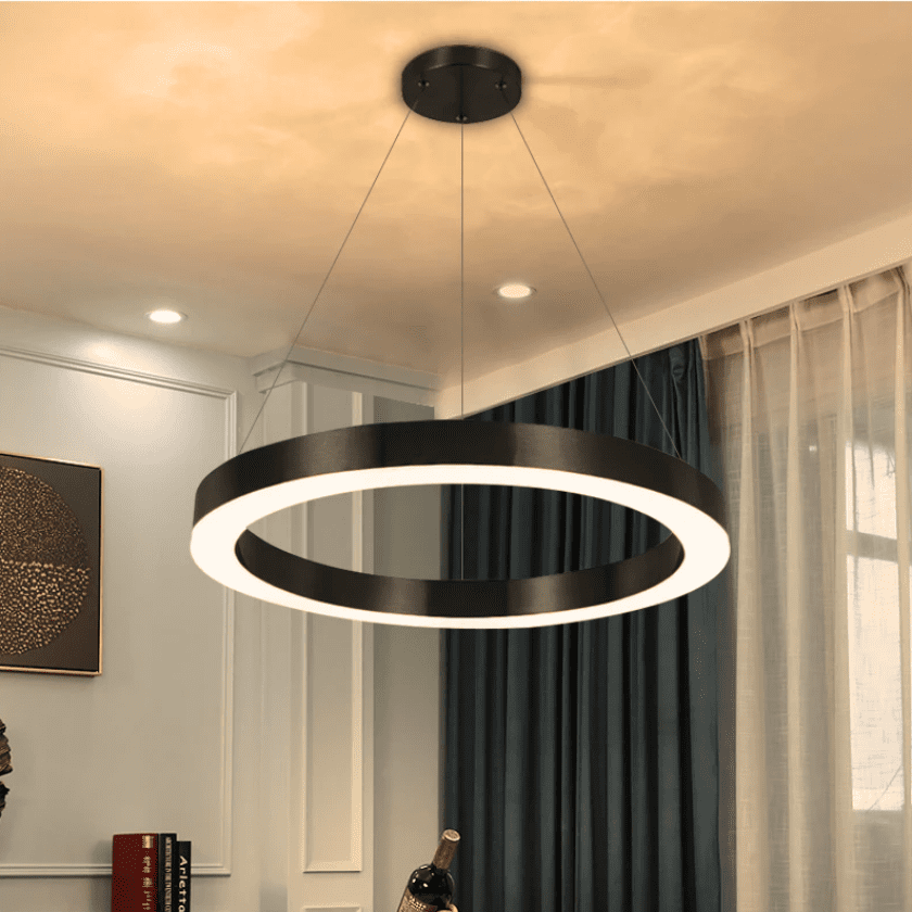 Lampara Led 42w Colgante 3000k Modelo Brihaspati Redondoonda Abierta - Imagen 3