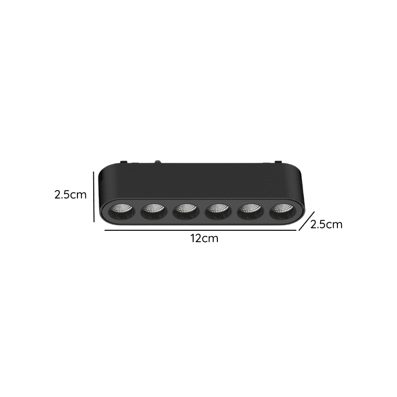 Foco Riel Magnetico 24° Cerrado Fijo 6w 48v 4000k Cygnus - Imagen 3