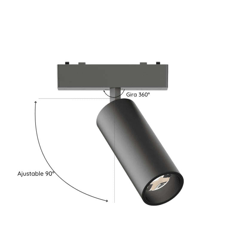 Foco Riel Magnetico 10w 48v 4000k Cygnus - Imagen 5
