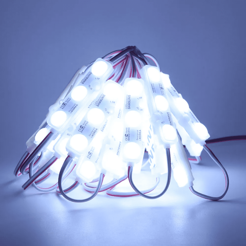 Modulo Led Dc12v 1.2w 3led Luz Fria 6500k Ip54 100pcs - Imagen 5