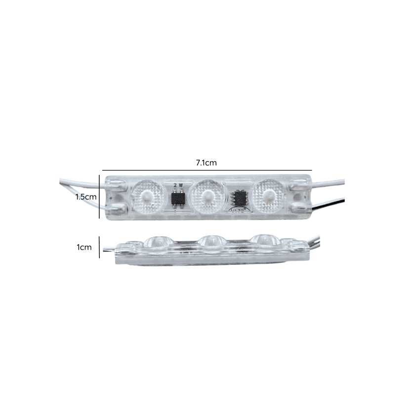 Modulo Led 220v 2w 3led Luz Fria 6500k Ip65 200pcs - Imagen 3