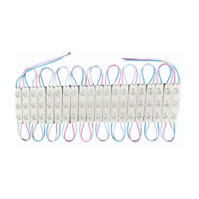 Modulo Led Dc12v 1w 3led Luz Fria 6500k Ip65 200pcs