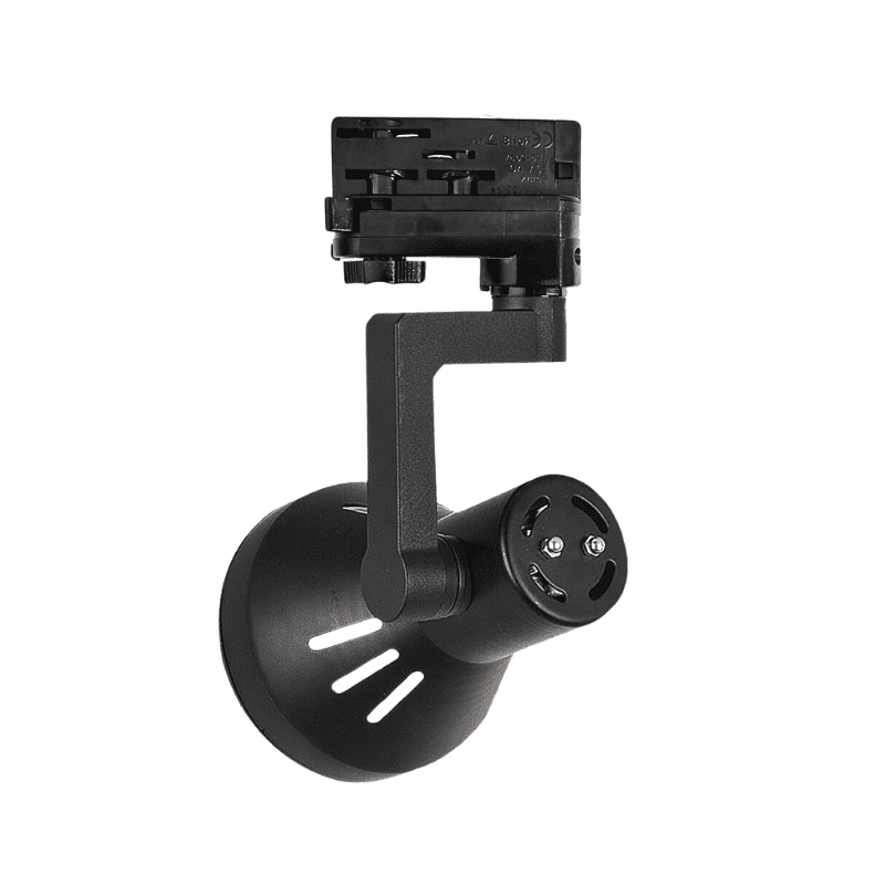 Foco Trifásico Negro Porta Ampolleta E27 Haedi Ii - Imagen 2