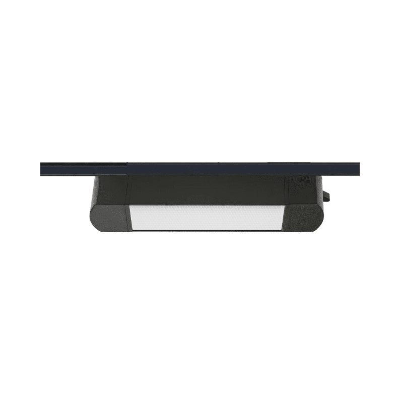 Foco Riel Monofasico Negro Empavonado Movil 10w 220v 3000k Cygnus