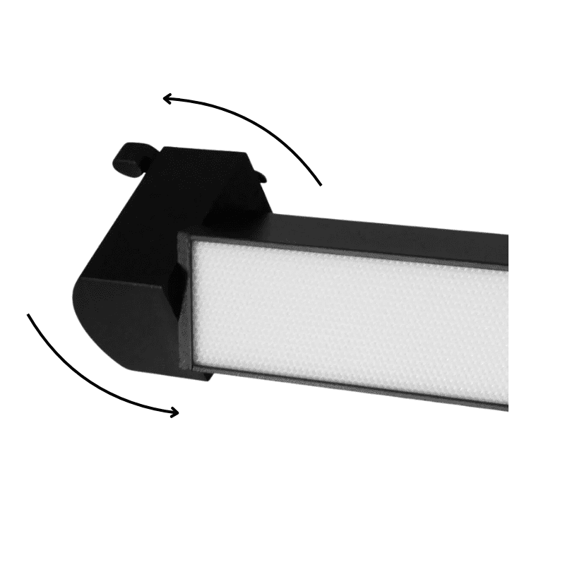 Foco Riel Monofasico Negro Empavonado Movil 10w 220v 3000k Cygnus - Imagen 4