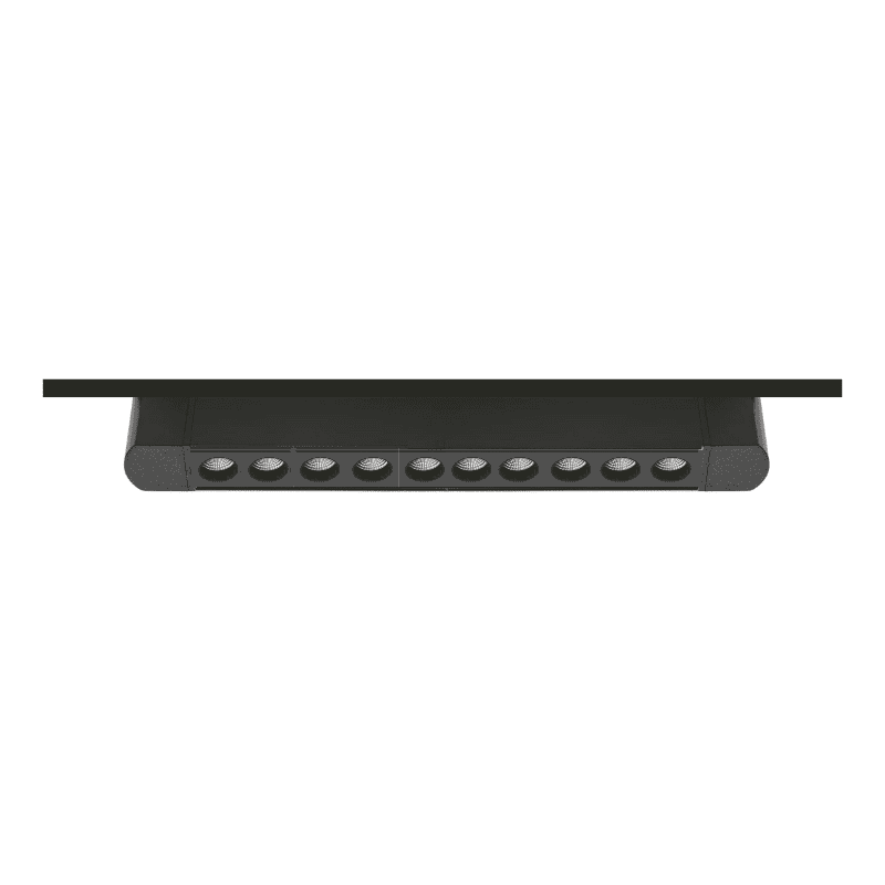 Foco Riel Monofasico Negro 24° Movil 20w 220v 3000k Cygnus