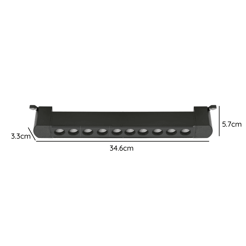 Foco Riel Monofasico Negro 24° Movil 20w 220v 4000k Cygnus - Imagen 3
