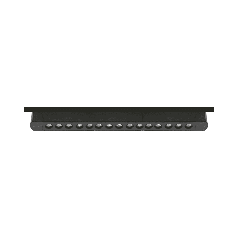 Foco Riel Monofasico Negro 24° Movil 30w 220v 4000k Cygnus