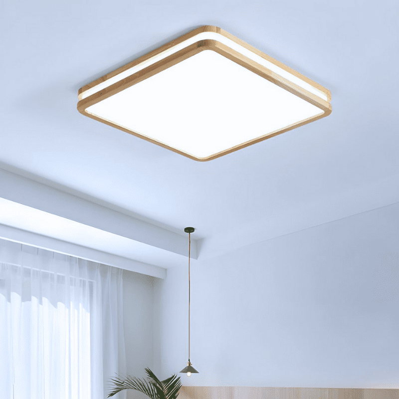 Lampara Cuadrada 48w 400mm Saiph Mdf Clara 3000-4000-6000k C/Control - Imagen 5