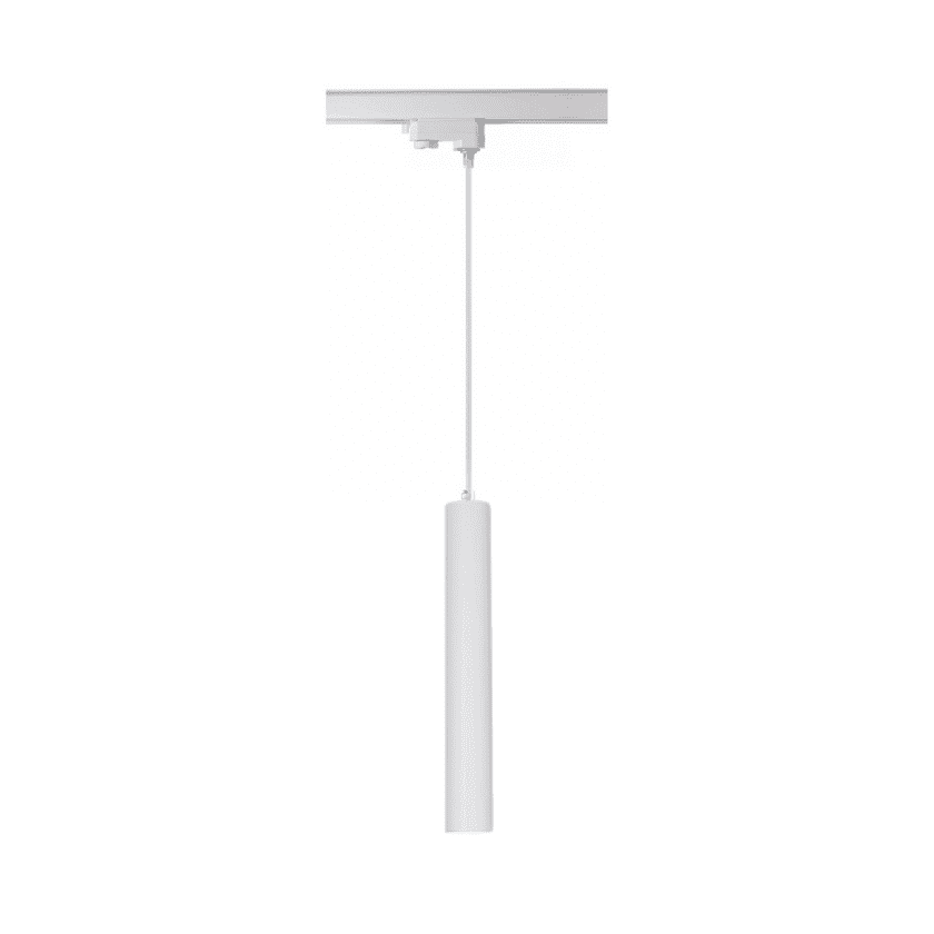 Lampara Blanca Porta Gu10 A Riel Modelo Enif 24 Meses De Garant?A