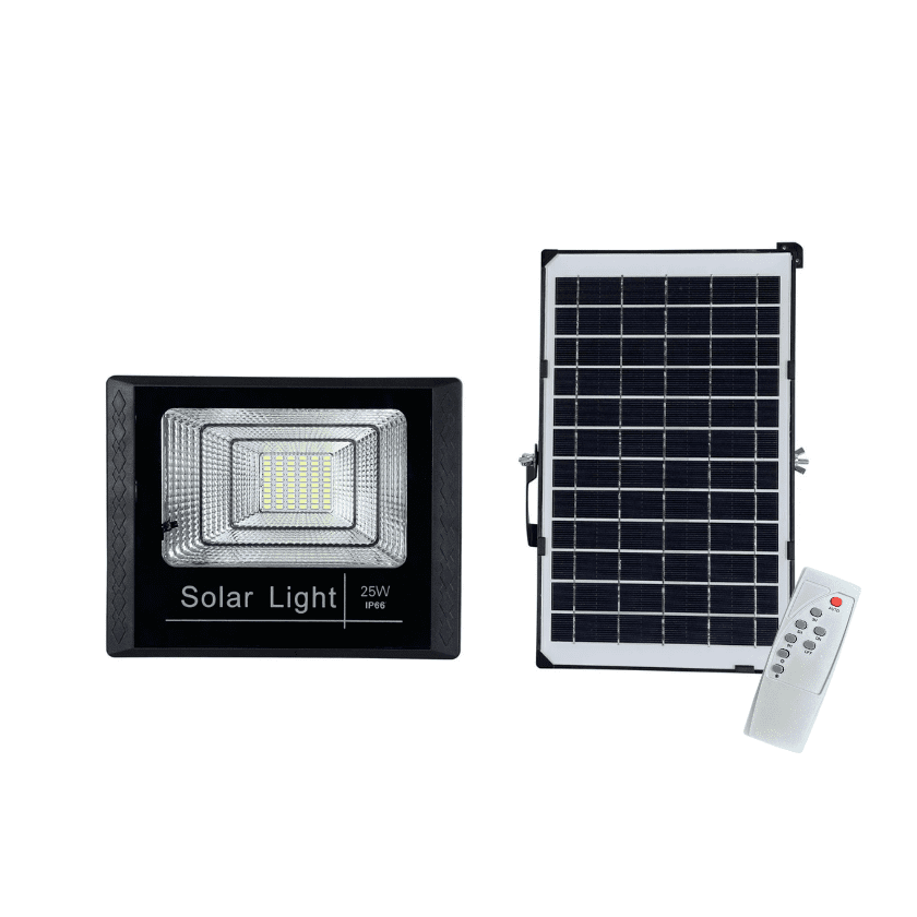 Foco Solar 25w 3.2v Con Panel Solar Y Control Remoto - Imagen 3