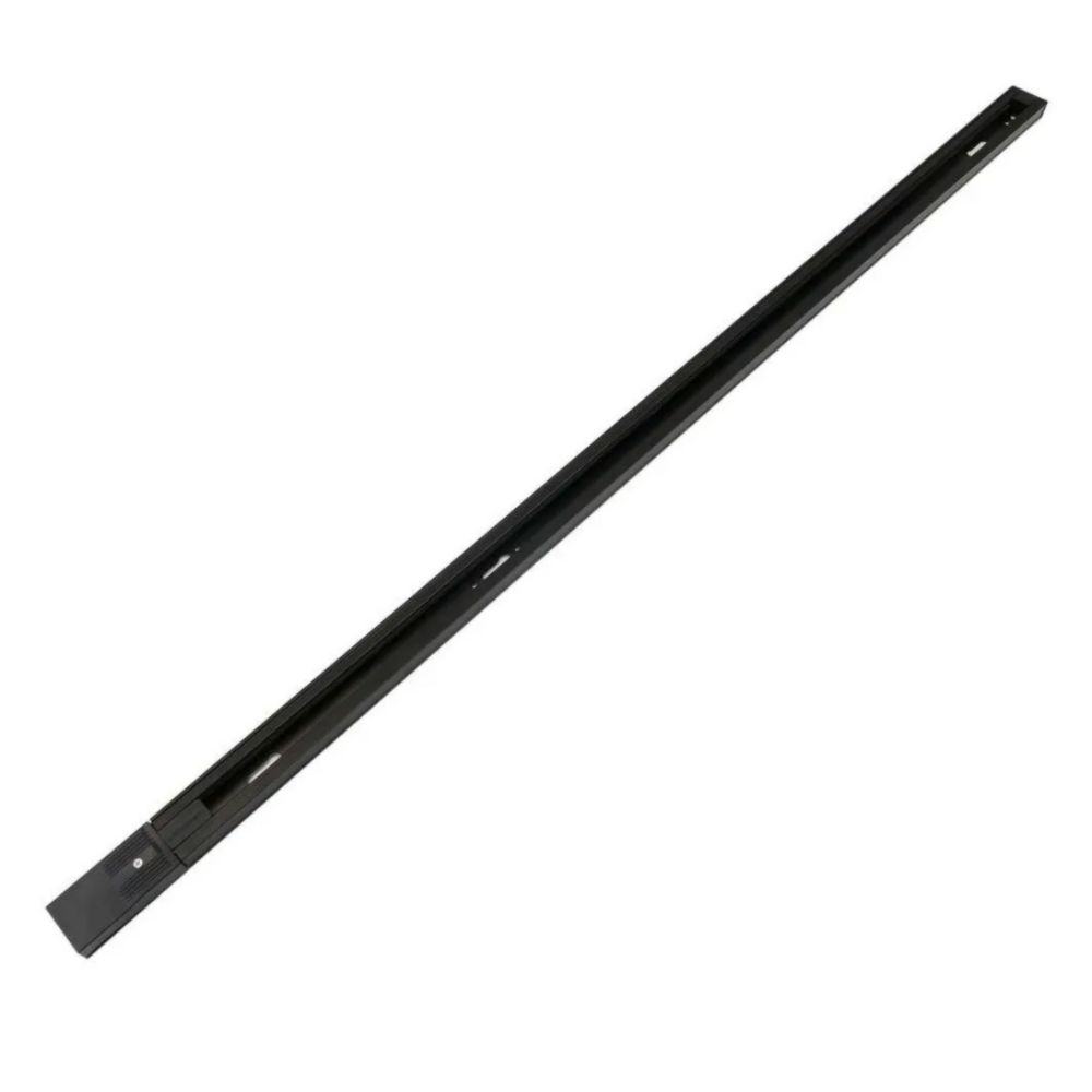 Riel Monofasico 1 Metro Negro Modelo Paladio